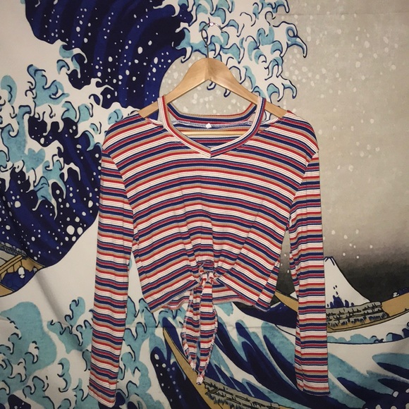 SHEIN Tops - colorful striped long sleeve tee